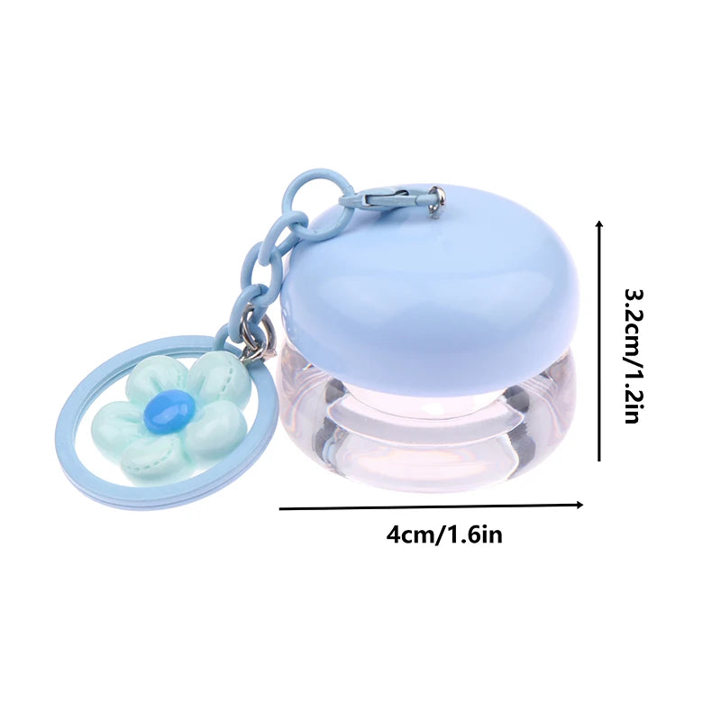 Mini Empty Plastic Lip Mask Jars Keychain Pendant Balm Cans Cream Qme