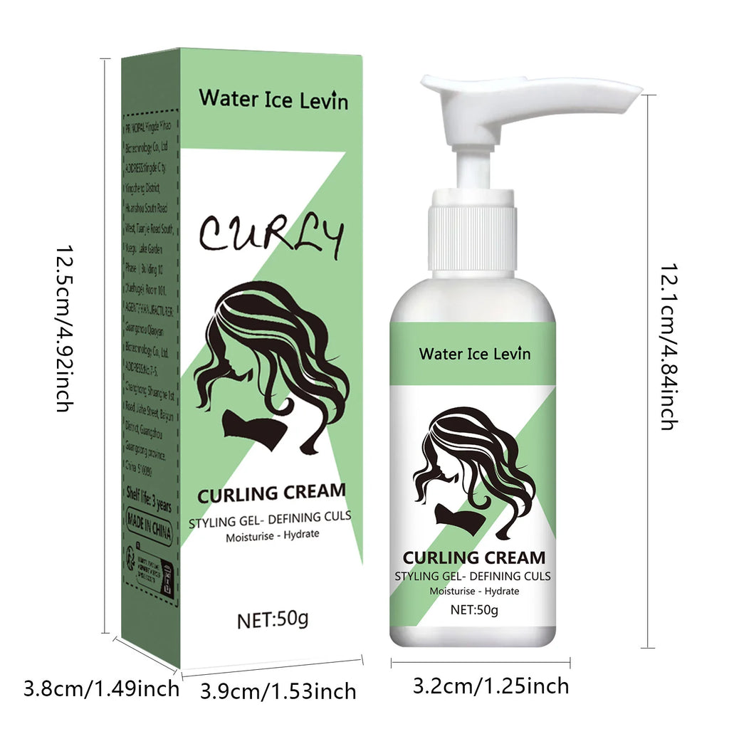 Curly Hair Cream Moisturizing Curly Hair Elasticity Styling Curly Hair Elasticity Conditioner Neutral Suitable for All Hair Types Qme