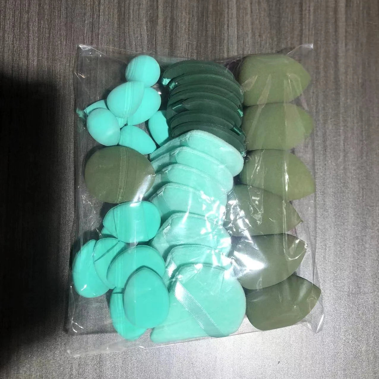 Makeup Multipurpose Sponges Fndn Concealer Wet Dry Latex-free All Qme light green35Pcs