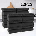 12pcs Black Kitchen Workman Sponge Cleaning, Enhanced Thick Design, Durable, Highly Absorbent, Strong Cleaning Tool Qme 12pcs
