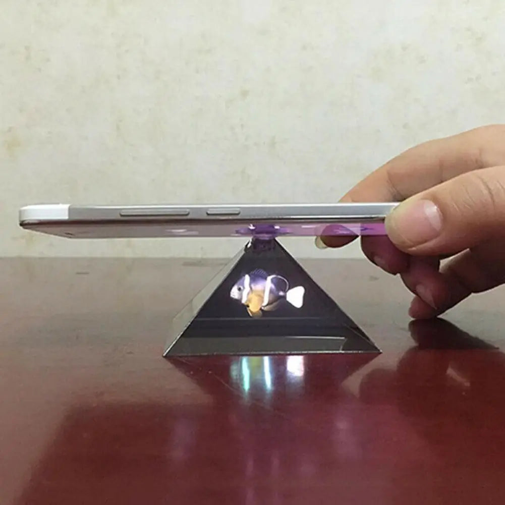 3D Holographic Mobile Phone Projector Pyramid Phone Type Tablet Display Case Display Mobile Phone For Iphone Qme