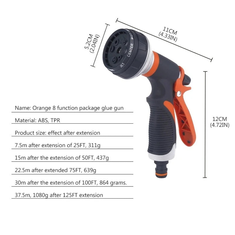Garden Washing Cleaner Power Pressure Car Hose Nozzle Washer Water Qme