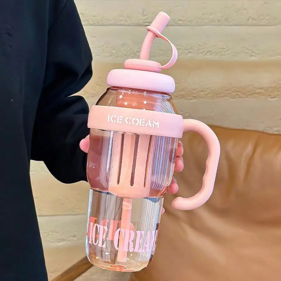 Student Large Capacity Summer Ice King Cup Fitness Essential Lucky Qme