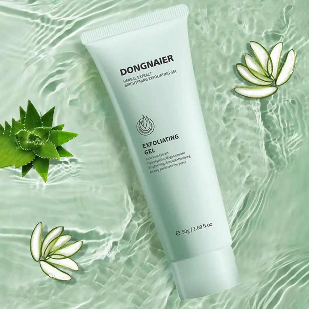 Brightening Exfoliating Gel Herbal Extract Facial Cleansing Scrub Qme