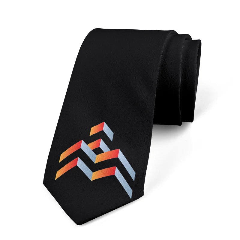 Personalized LOGO Custom Printed Tie Unisex Polyester Fashion Party Qme