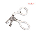 Transparent One-clip Eyelash Curler Wide Angle Partial Lash No Harm Qme Grey Part