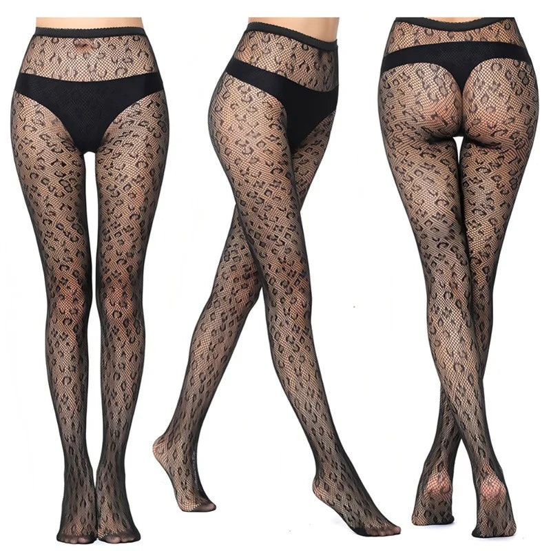 Women Sexy Fish Net Pantyhose Cosplay JK Gothic Fishnet Tights Stars Qme A5 One Size