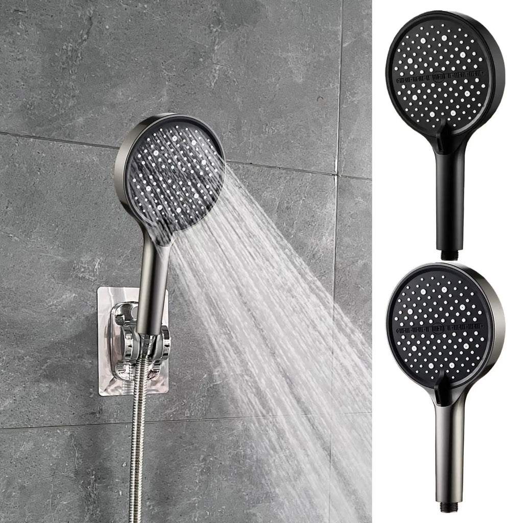 Pressure Shower Heads 7-Mode Handheld Head Rust-proof Replacement Qme