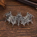 Viking Vintage Floral Bat Hair Clip for Women, Updo Gothic Fashion Trend, Nordic Norwegian Style Party Accessory Qme WHITE