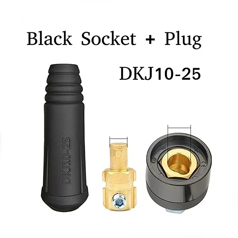 DKJ10-25 European Welding Machine Cable Welding Cable Connector Quick Fitting Male Female Cable. Qme A2