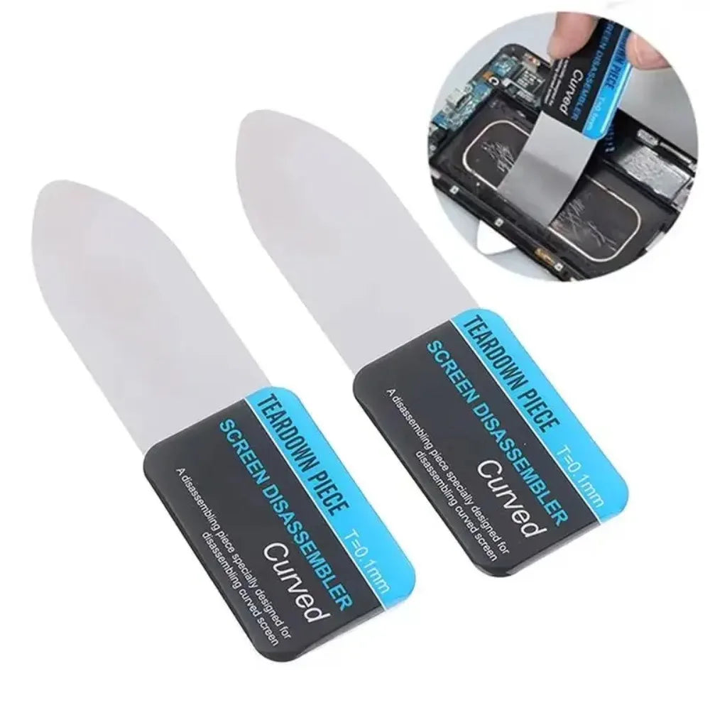 1/2/3Pcs Mobile Phone Curved LCD Screen Spudger Opening Pry Card Tools Stainless Steel Thin Flexible Mobile Phone Repair Tools Qme