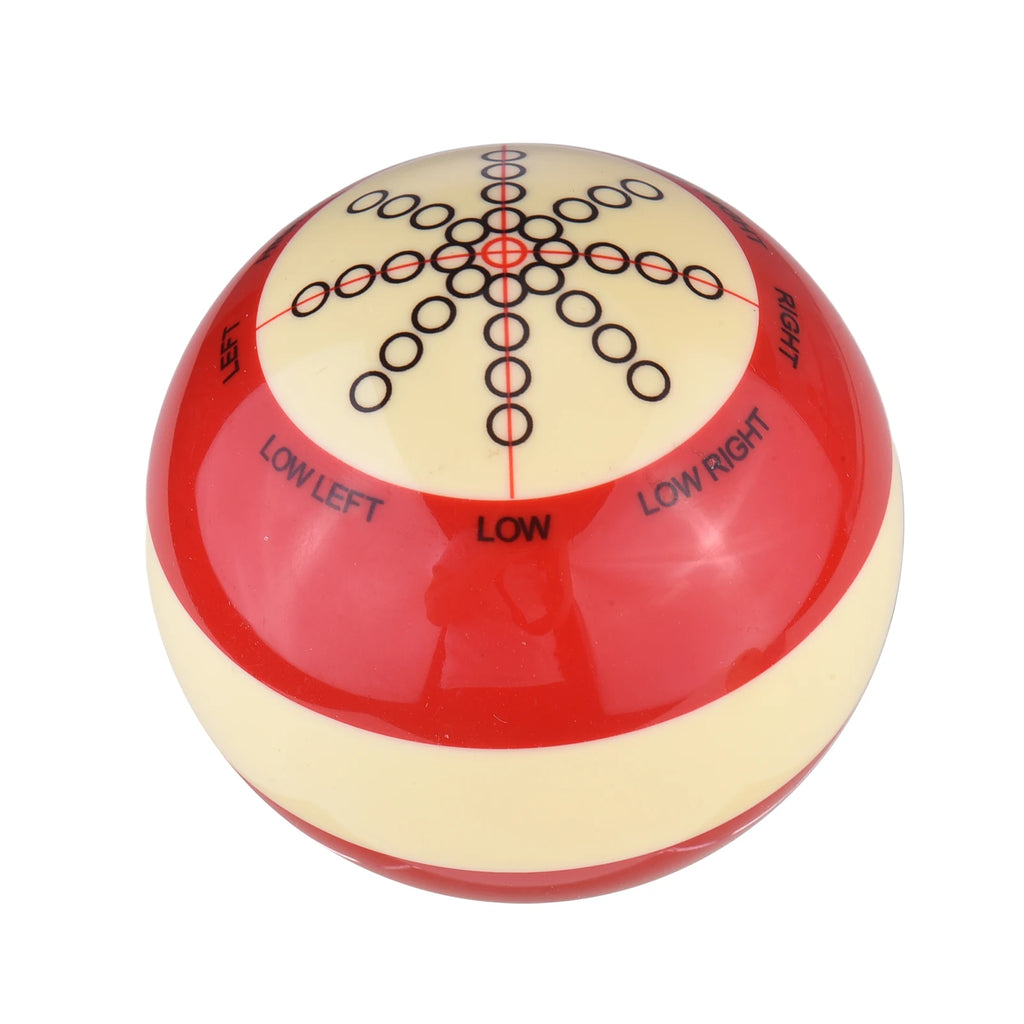 2pcs Red White Resin Billiard Training Cue Ball Pool Cue Ball Practice Training Artifact Qme