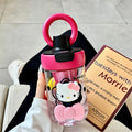 Hello Kitty Stylish Water Cup for Girls New Summer Student-Friendly Portable Large-Capacity Straw Cup Teacup Qme 3 600ml