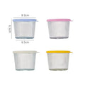 1/4PCS 200ML Glass Storage Jars Transparent Thicken Glass Storage Containers Multifunction Fresh-keeping Mini Clear Jars Kitchen Qme 4PCS