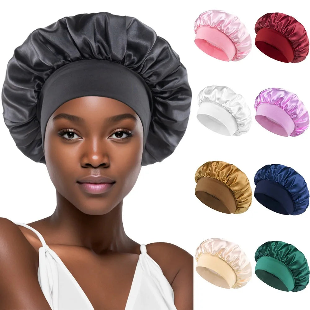Heatless Hair Curler Satin Sleeping Cap Spray Bottle Overnight Qme