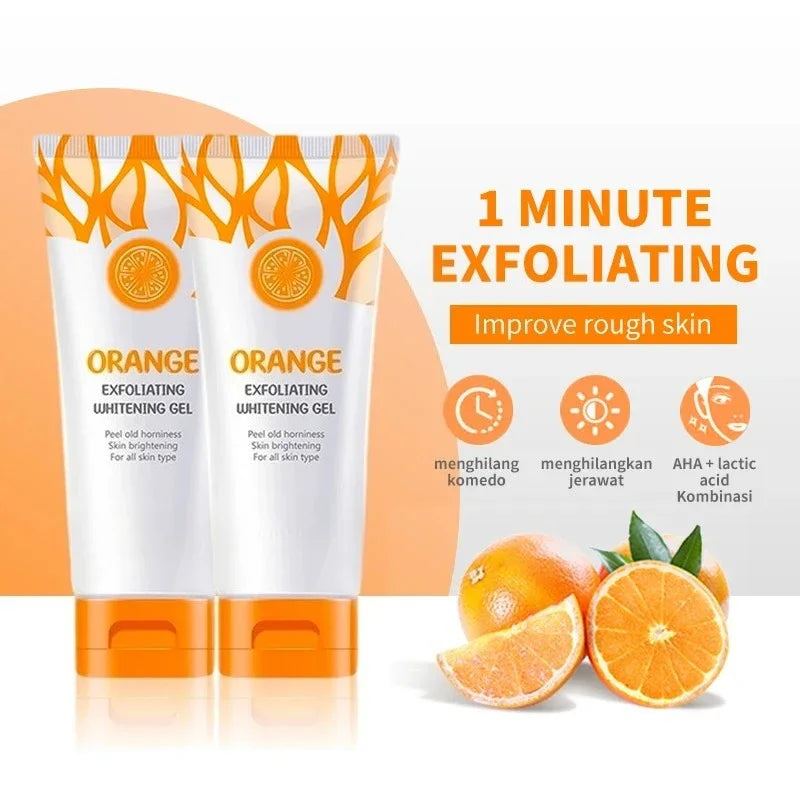 Orange Exfoliating Gel Dead Spot Remover Brighten Peeling Gentle Qme