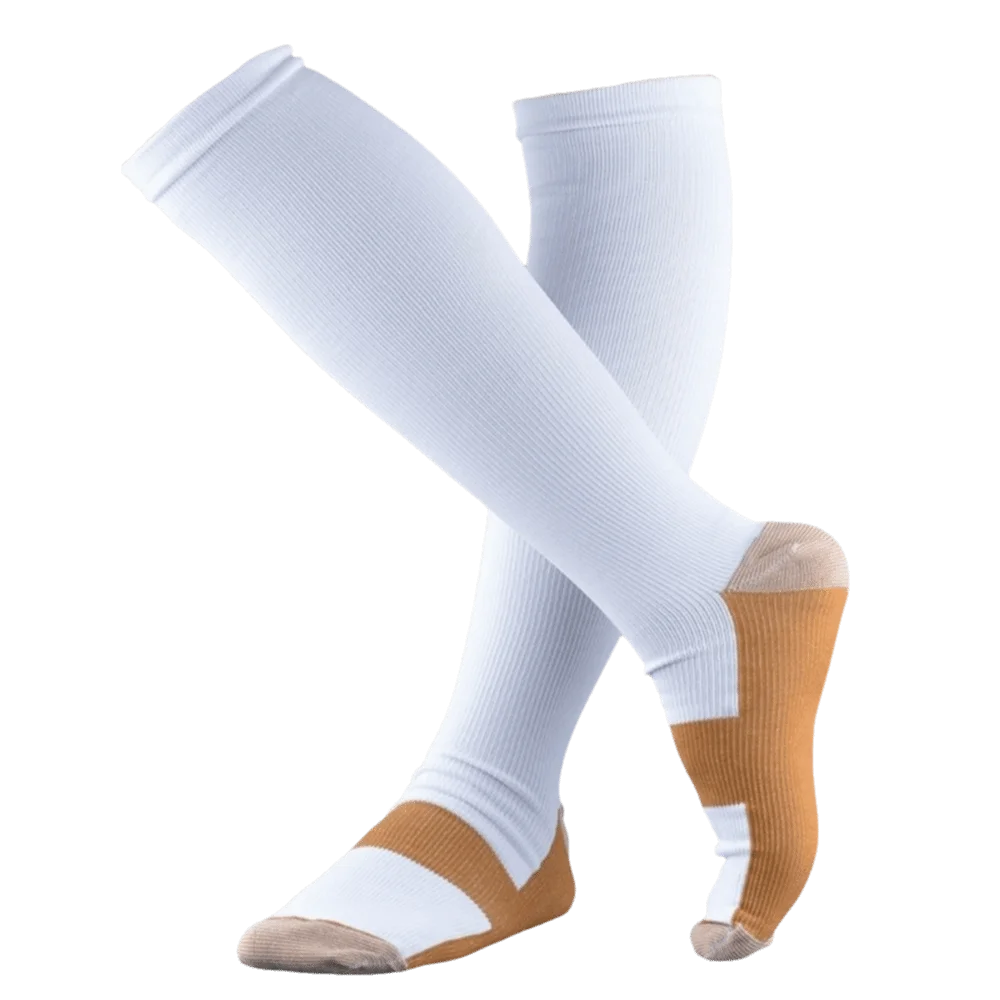 Running Socks Elastic Compression Knee Breathable Men Calf Stockings Qme