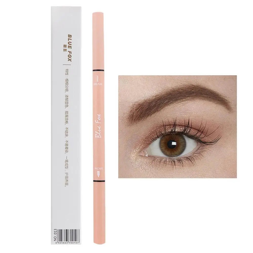 Double Headed Eyebrow Pen Smudge-proof Professional Enhancer Qme Coffee color China Mainland