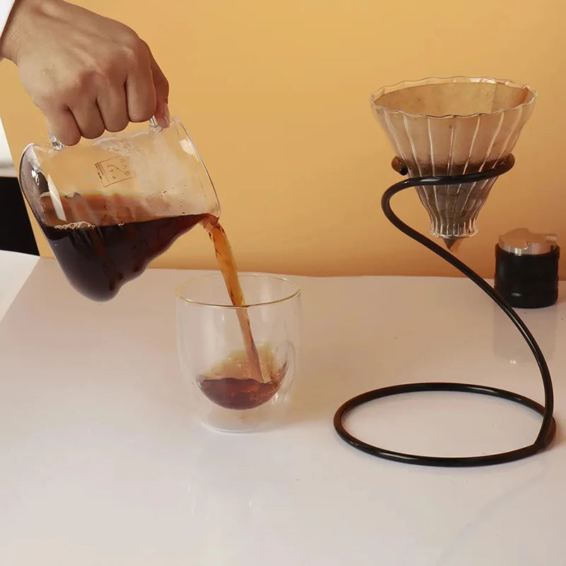 Pour Over Coffee Rack Maker Drip Filter Cup Stand Brewer Holder Hand Qme