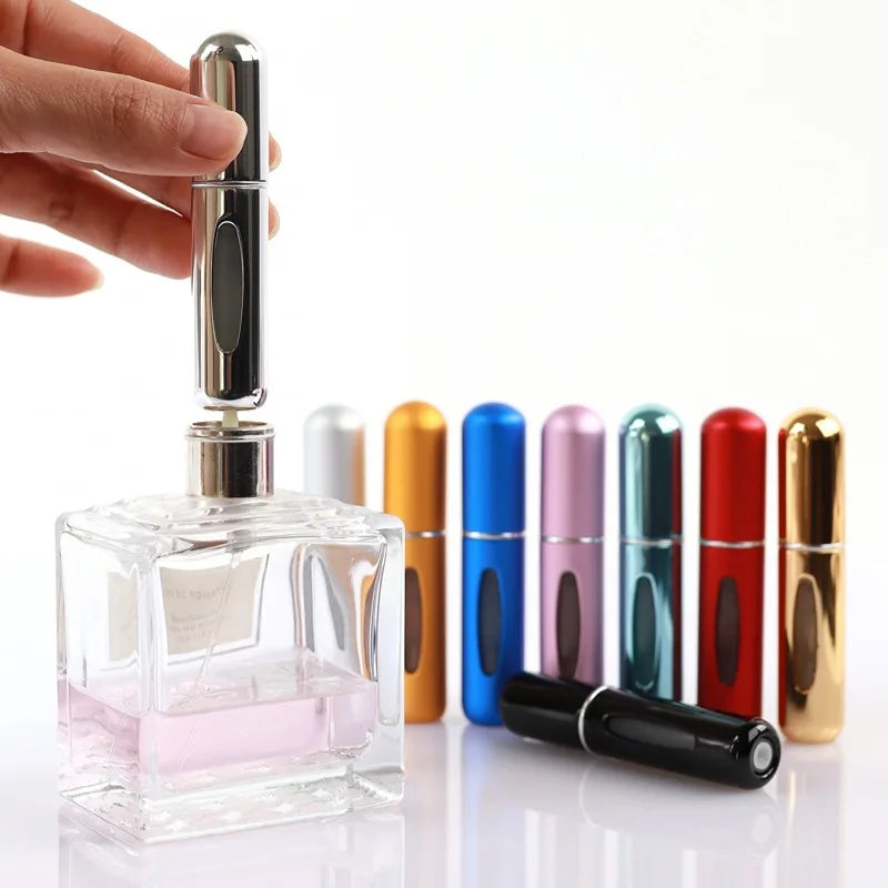 5ml Portable Perfume Travel Spray Bottle Atomizer Refillable Bottom Filled Empty Perfume Sprayer Cosmetic Containers Atomizer Qme