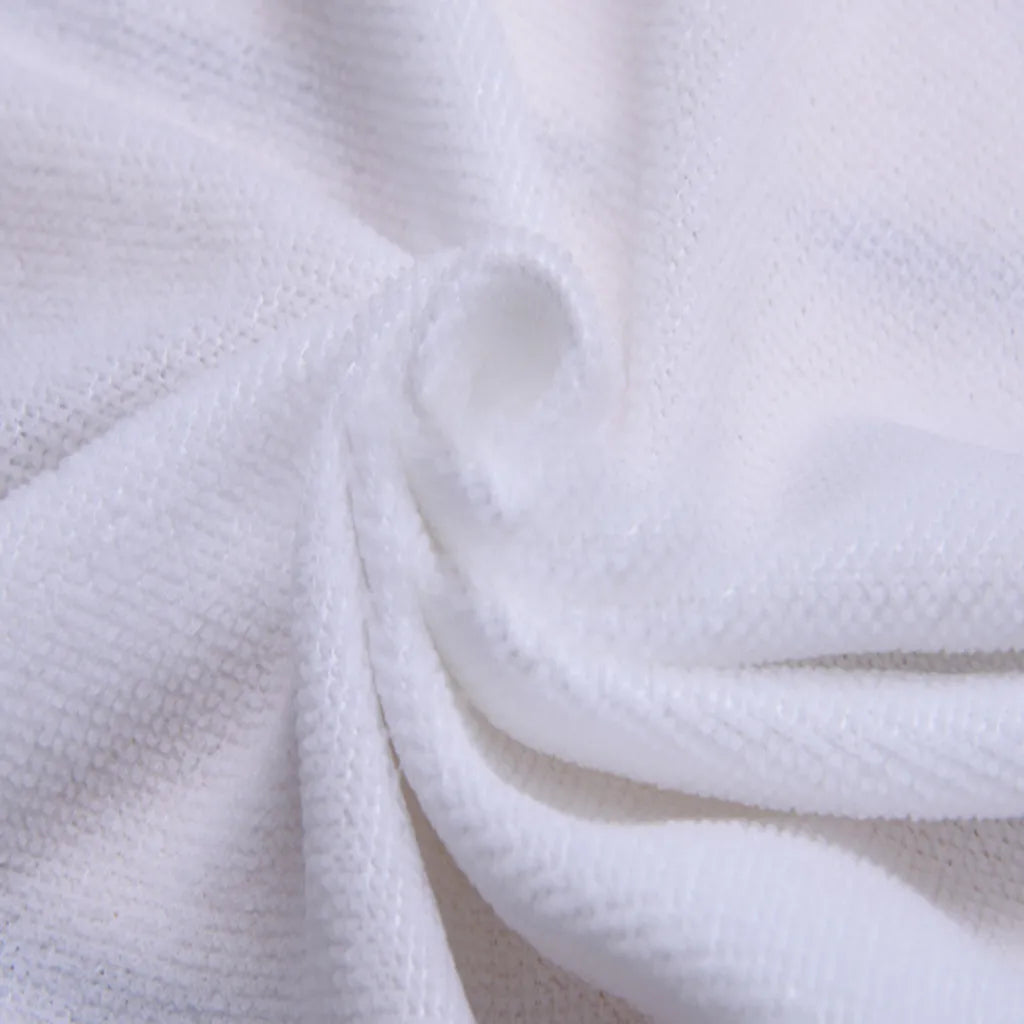 Multifunctional Microfiber White Car Glass Cleaning Towels Super Absorbent Microfiber Cleaning Cloth Towel Home Clean Tools Qme