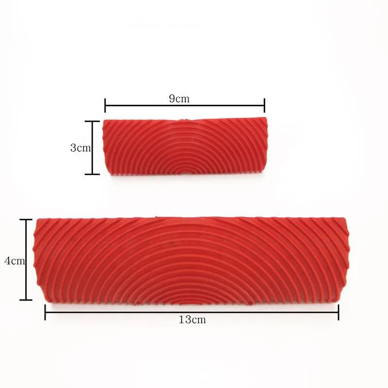New DIY Wall Painting Machine Rubber Texture Paint Roller Furniture Imitation Wood Art Wall Painting Tools Home Decoration Qme B