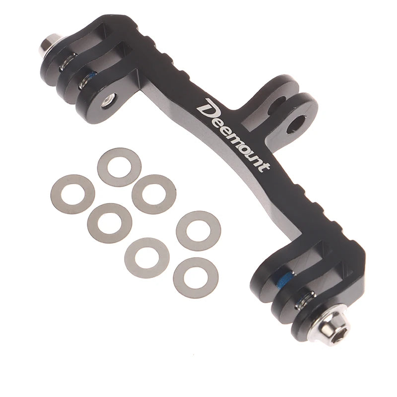 Bicycle Computer Holder Camera Dual Twin Mount Bracket Aluminum Alloy Qme