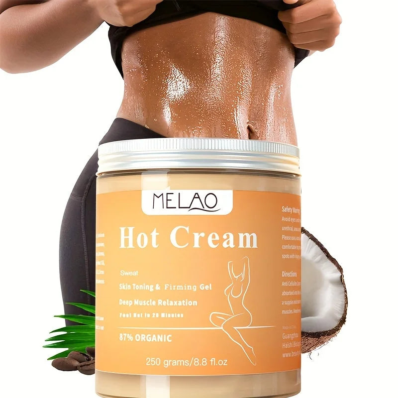 MELAO Hot Cream Massage Gel Natural Cellulite Lotion Multi Use Skin Toning Cream Soothes Aches for Sore Joints and Muscle Qme Hot Cream