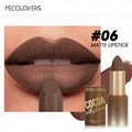 Multi-color Lipstick Brown Lip Gloss Non-dry Waterproof Long-lasting Qme 06