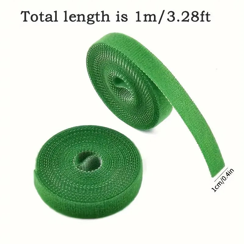3 Rolls Green Garden Twine Plant Ties Nylon Plant Bandage Garden Hook Loop Bamboo Canl E Wrap Support Garden Accessories Qme