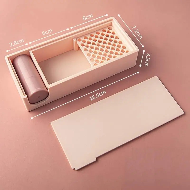 CC11Polymer Clay Cutter Anti-stick Starch Box Brush Soft Ceramic Qme Apricot