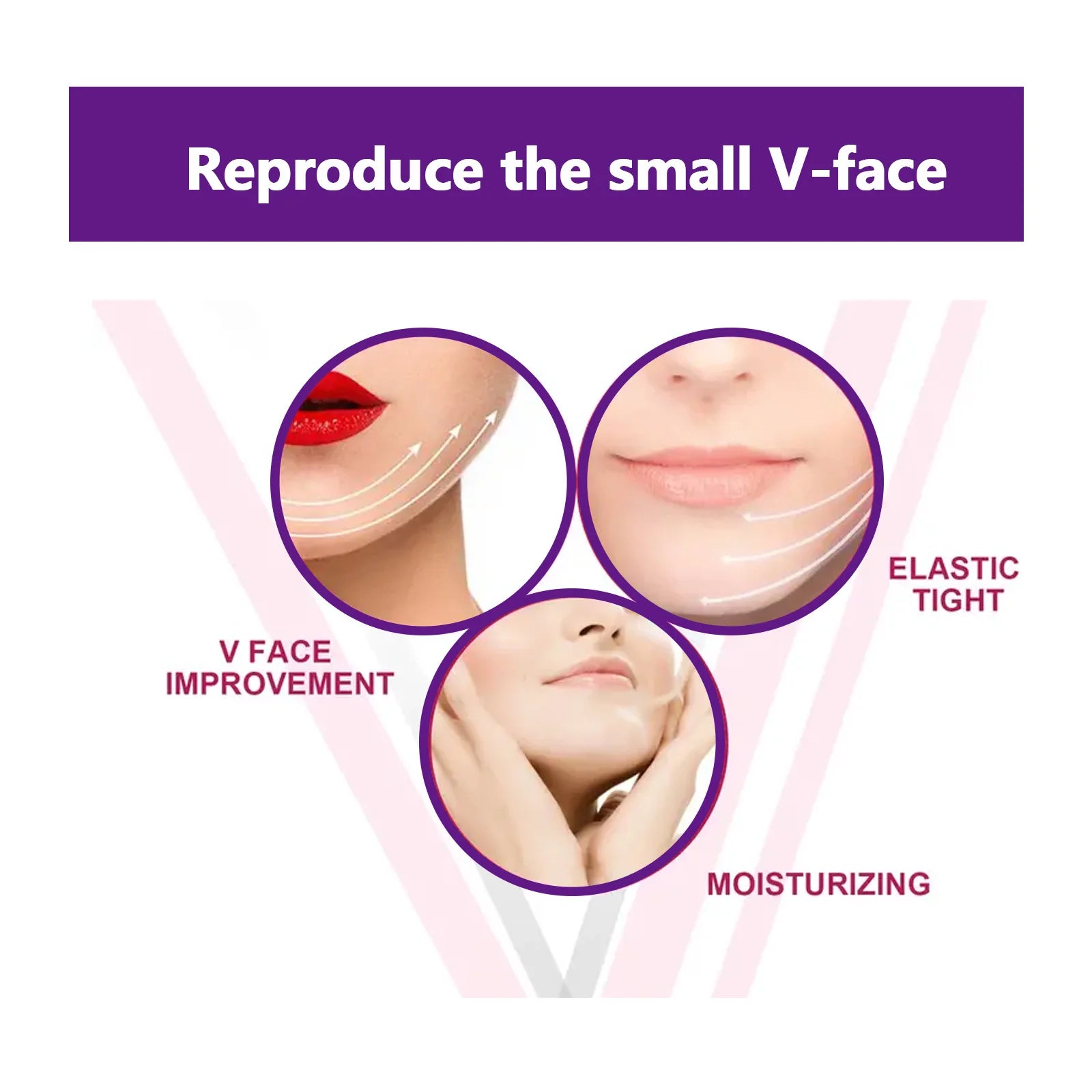 50g V-Face Cream, Instantly Lifts and Firms the Skin, Suitable for Face, Neck, and Chest in Light Beige Tones, Solves the Problem of Double Chin, Smoothes Dry Lines, and Reduces Signs of Aging Qme