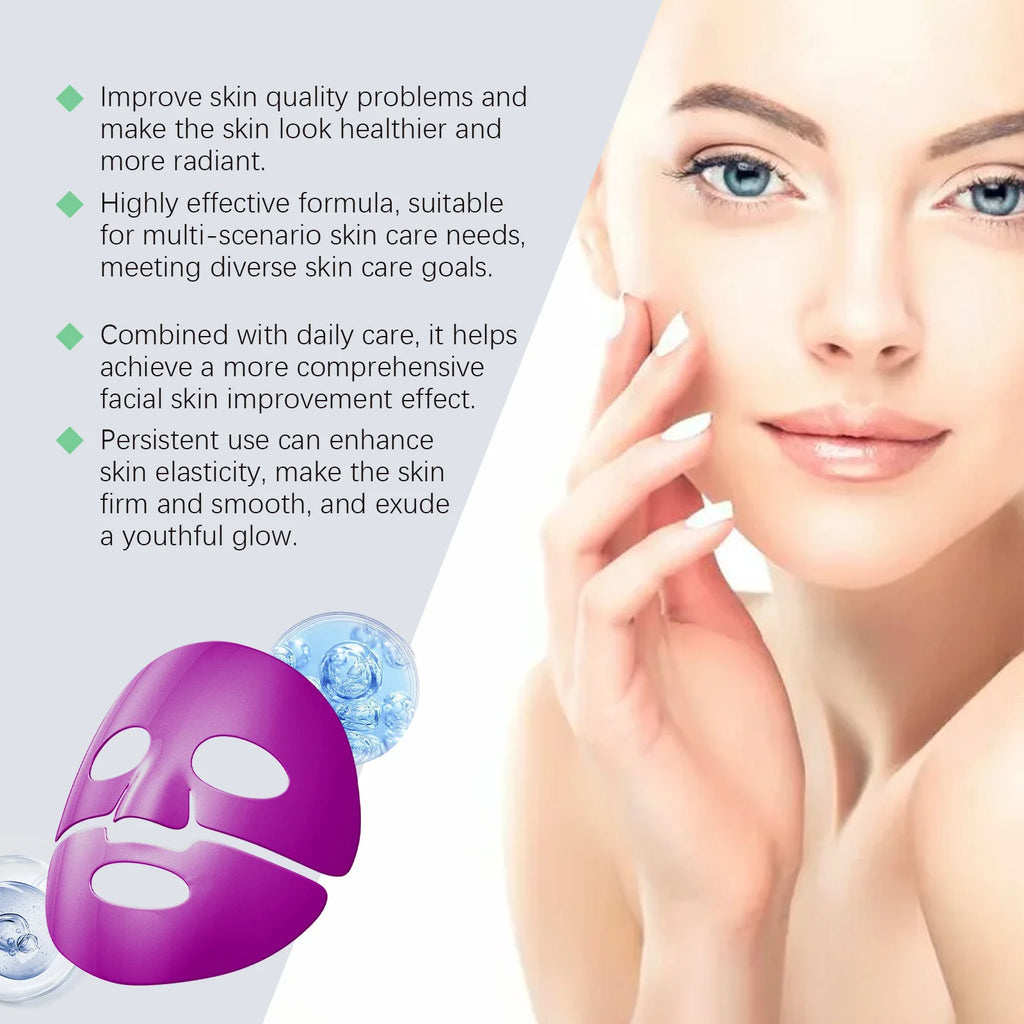 Collagen Faded Wrinkle Facial Mask Relief Sensitive Skin Reduce Fine Lines Firm Skin Whitening Moisturizing Lifting Skincare Mas Qme