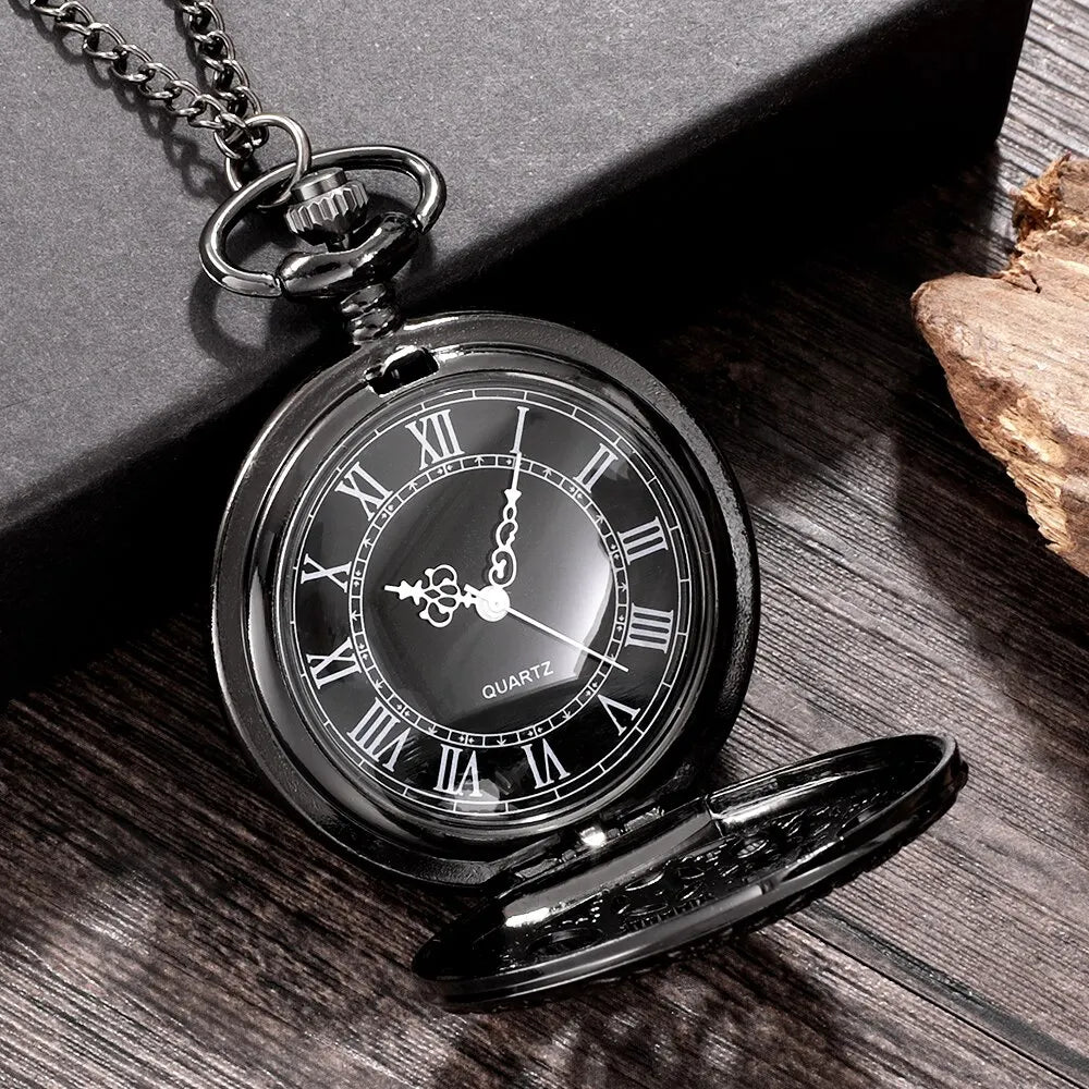 1pcs Punk Copper Retro Hollow Gear Hollow Quartz Pocket Watch Necklace Hanging Bracelet Men and Women with Chain Gift Qme