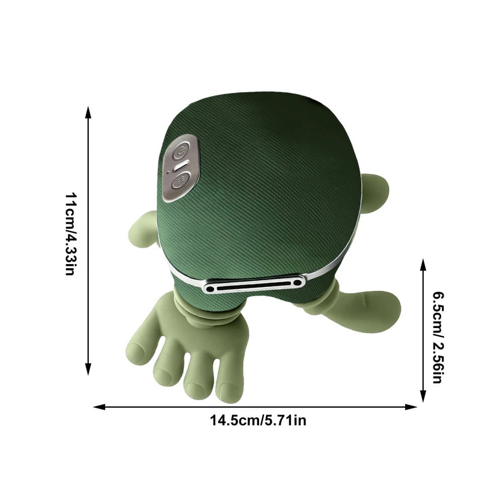 2025 New Neck Shoulder Massager Kneadings Massager Shawl 3-Level Modes Neck Cervical Waist Leg Body Muscles Massage Qme Green