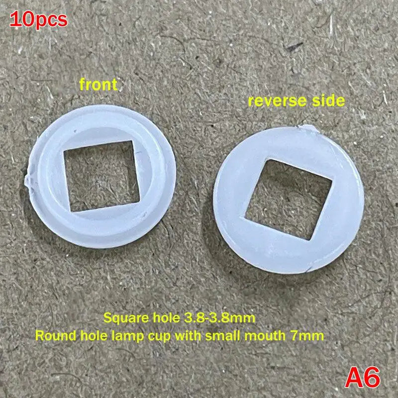 10Pcs Plastic LED Insulation Gasket Stator Spacer For 3535 5050 7070 L2 XPL XPG 50 70 Series LED Emitter Diodes Electronic Qme A6