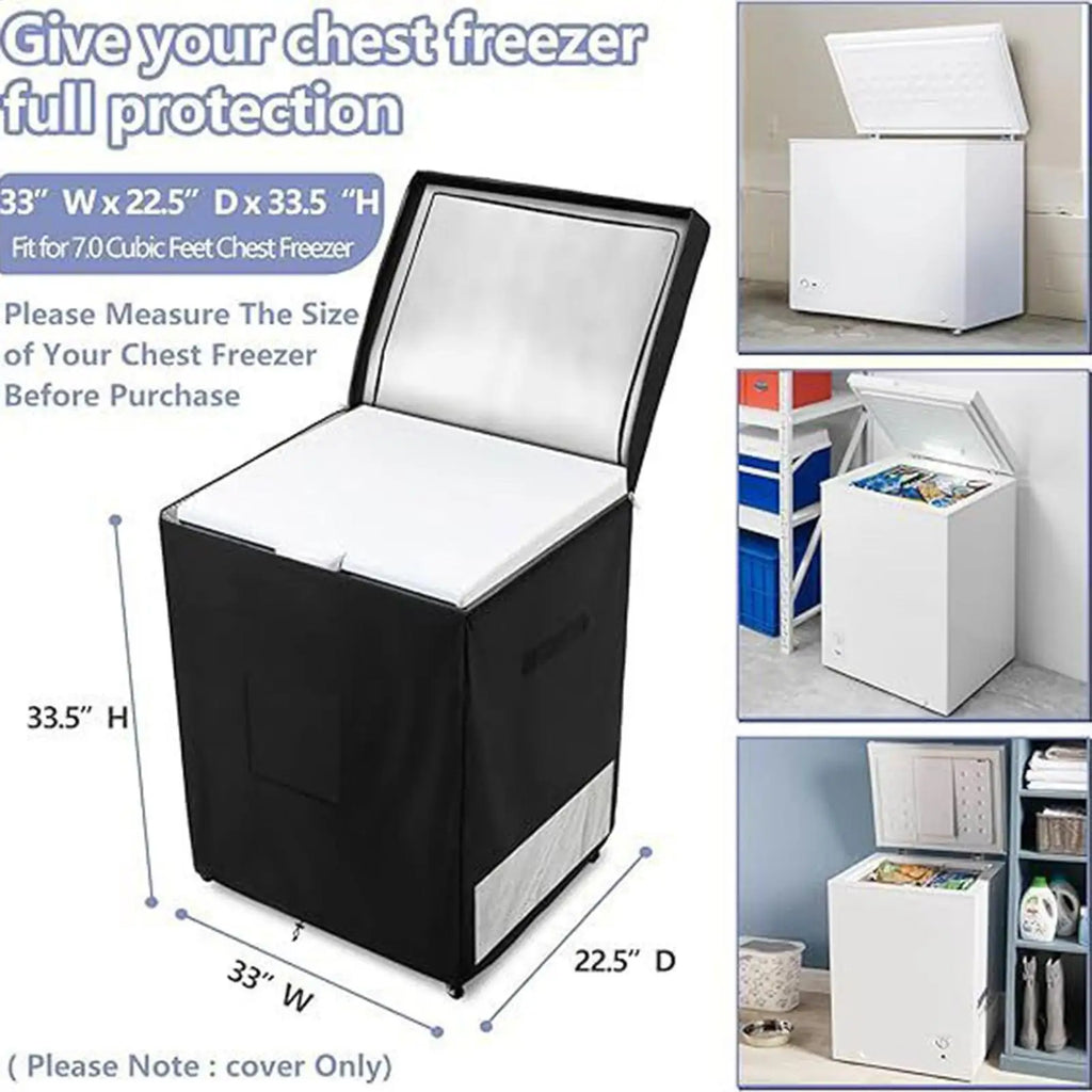 Outdoor Freezer Cover Chest Dust Protector Waterproof Oxford Fabric Qme