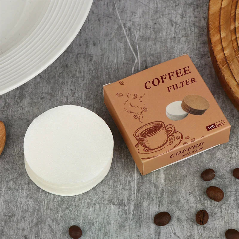 100Pcs Coffee Filter Paper Espresso Paper Filters 54/56/60/62/64/68MM Puck Screen For Machine Tools Qme