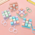 Nine-key Tetris Fingertip Pressing Key Keychain Adult Qme 5pcs Random Color