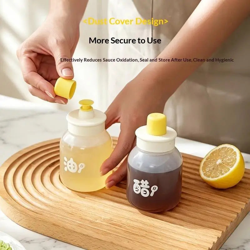 1 Leakproof Kitchen Squeeze Oil Bottle BPA Sauce Container Cooking Qme