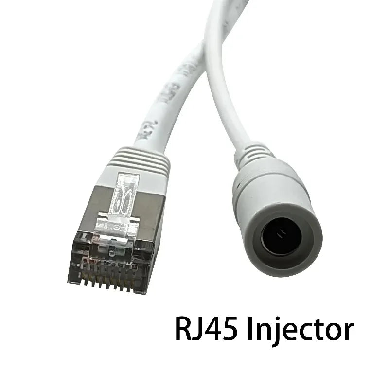2pairs Wide-Range PoE Injector 9V to 56V Gigabit RJ45 with Female DC Socket for Non-Standard Power Extenders Qme