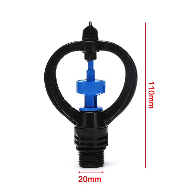 1/2 Inch External Thread Rotary Sprinklers Farm Irrigation Sprinkler Lawn Garden Gardening Water Watering 1PC. Qme