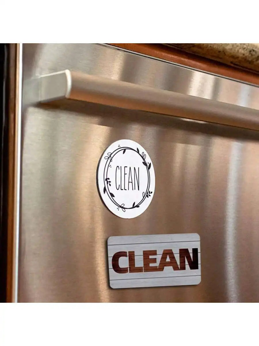 Dishwasher Cleaning Indicator Clean Dirty Reminder Refrigerator Magnet Qme