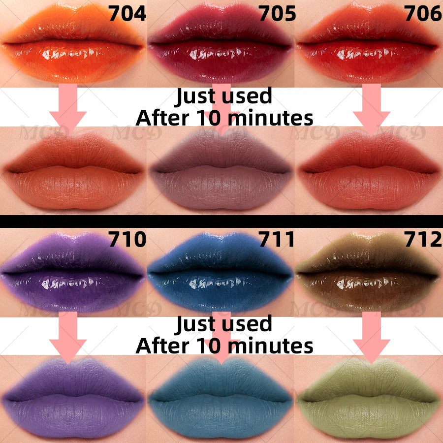 Waterproof Matte Lip Tint Long-lasting Glaze Sexy Plump Glow Oil Qme