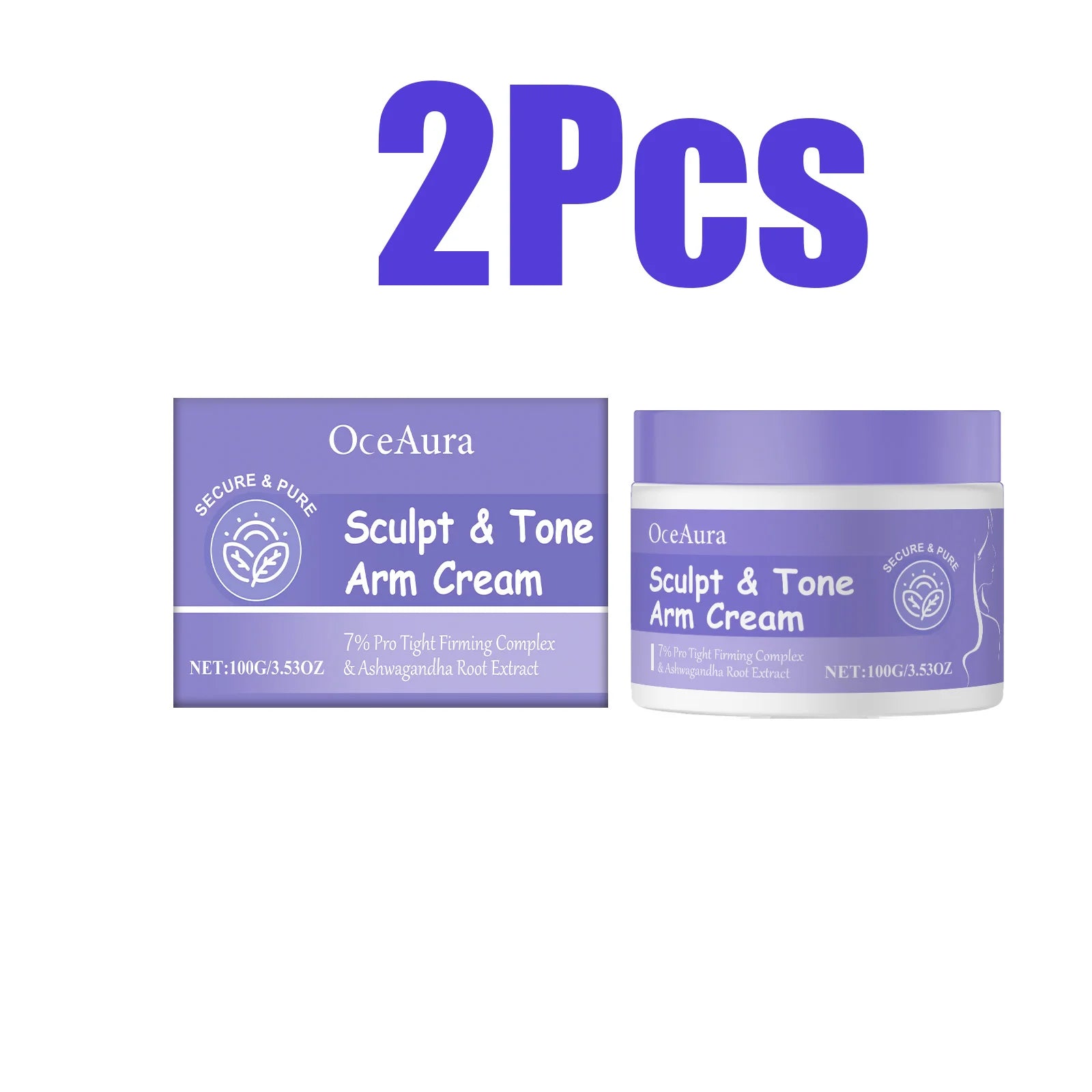 Sculpt & Tone Arm Firming Cream Remove Wrinkles Lifting Skin Anti Sagging Arm Massage Tightening Fast Shipping Body Care Cream Qme 2 x 100g Boxed