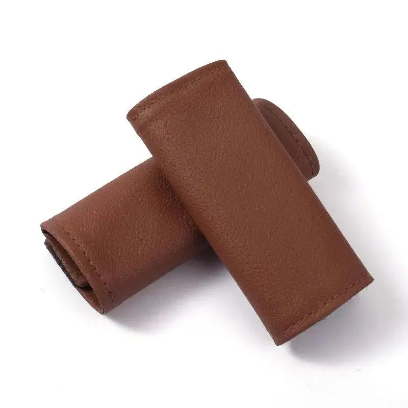 Car Door Inner Handle PU Leather Cover Protective Case Styling Qme E