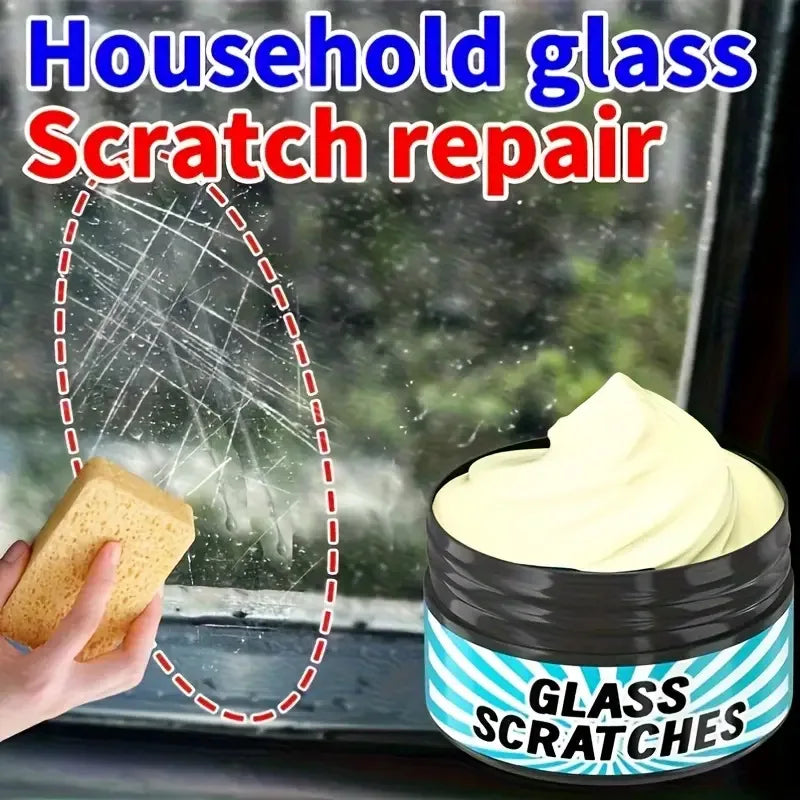 30ML Glass Scratch Repair Paste - Universal For Repairing Scratches On Car Windows, Bathroom Glass, Glasses, Lenses Qme