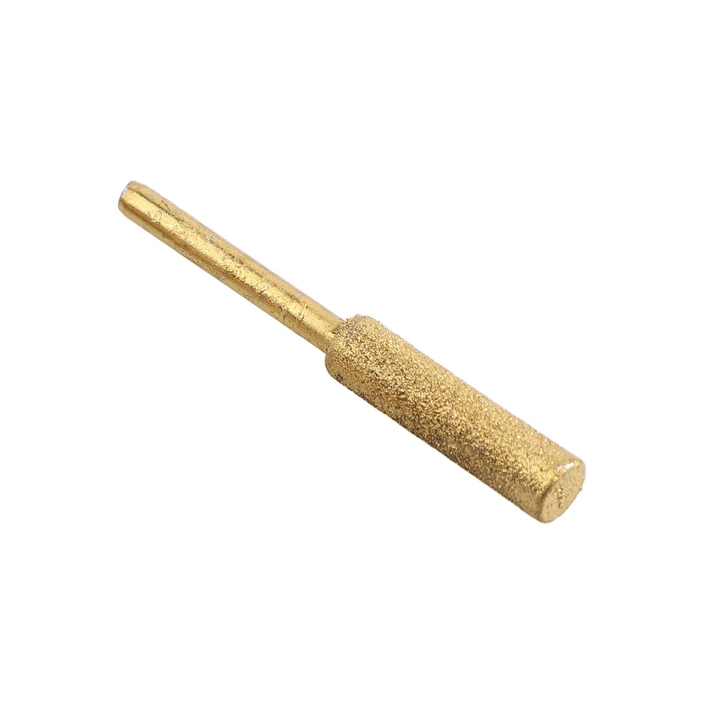 6pcs Set 4.0mm, 4.8mm, 5.5mm Coated Cylindrical Burr Chainsaw Ener Grinder Chain Saw Grinding Whetstone Chainsaw Sharpener Stone Qme