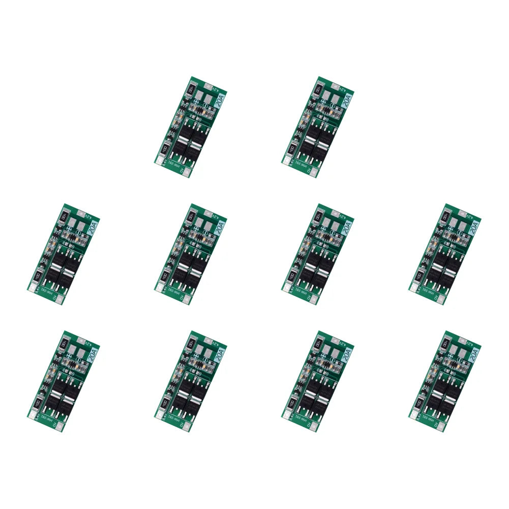 Charging Board Charger Module HW-391 2S 20A Lithium Battery Protection Board 18650 BMS Board Module Balance Qme 10PCS
