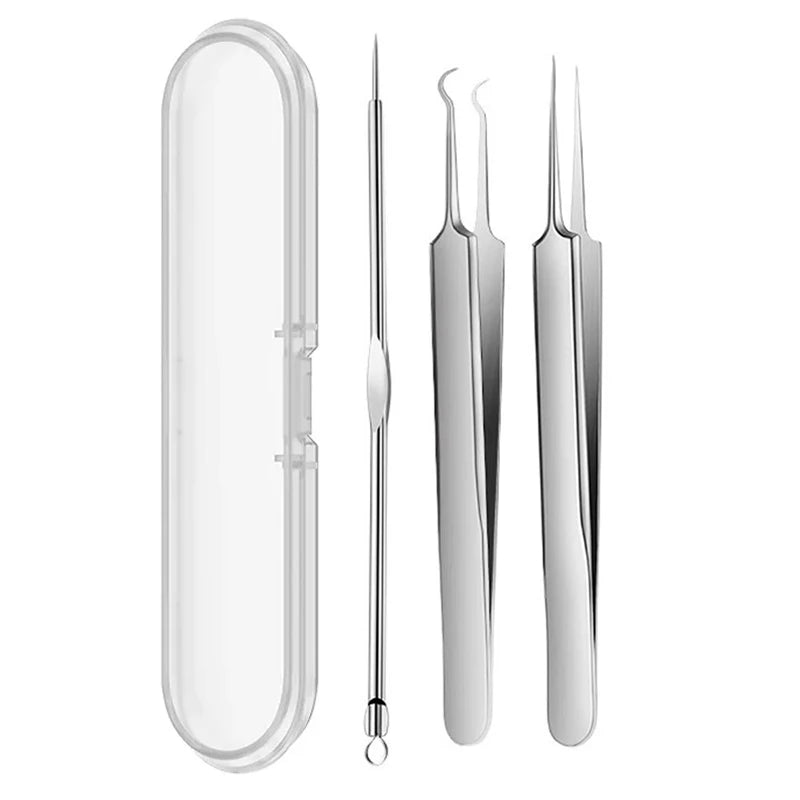 Acne Needle Blackhead Clip Remover Extraction Pore Black Head Clean Qme 3pcs
